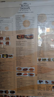 Royal Indian Cuisine menu