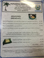 Pupuseria Mercedes Llc menu