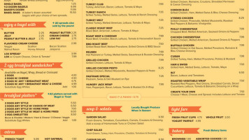 Nyc Bagel And Sandwich Shop menu