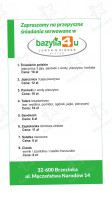 Bazylia4u Lunch Dinner Bistro Oswiecim food