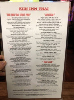 Kiin Imm Thai Rockville menu