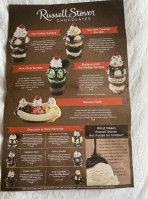 Russell Stover Chocolates menu