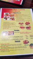 Zabb Thai Cuisine menu