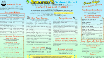 Spadaforas Seafood Market menu