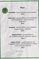 Zielona Chata menu