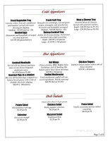 Ritchie's Market Place menu