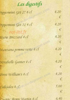 Auberge Du Bréon menu