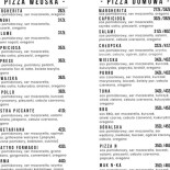 Pizzeria Lodziarnia N Menu