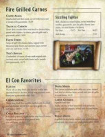 El Conquistador menu