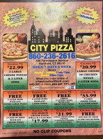 City Pizza food