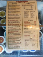 Wingburgers menu