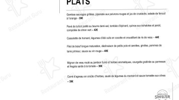 Hostellerie Stafelter menu