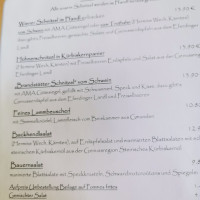 Landgasthof Dieplinger menu