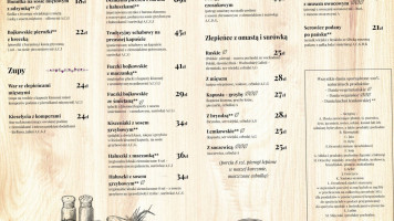 Gościnna Chata menu