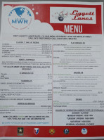 Liggett Lanes Bowling Center menu