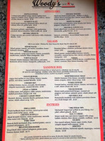 Woody's Grill Tap menu