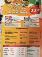 Ottis Pizza menu