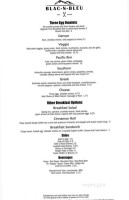 Blac-n-bleu Bistro menu