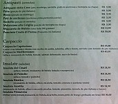 Trattoria Villa Dei Cesari menu