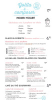 Le Paradis Du Fruit menu