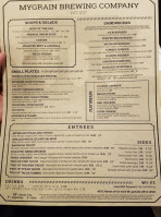 MyGrain Brewing Company menu