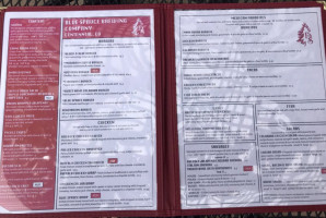 Blue Spruce Brewing Company Centennial menu