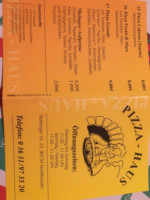 Pizza-Haus menu