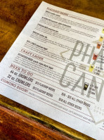 Phantom Canyon Brewing Company menu