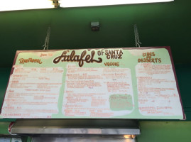 Falafel Of Santa Cruz menu