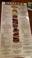 Macado's menu