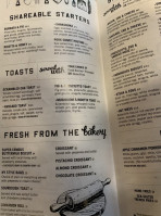 Milk Honey menu