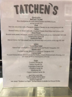 Tatchen's menu