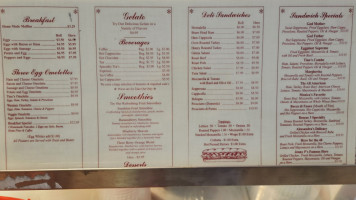 Tino's Delicatessen menu