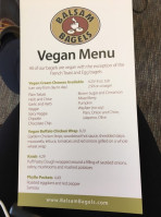 Balsam Bagels menu