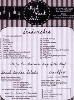 High Park Deli menu