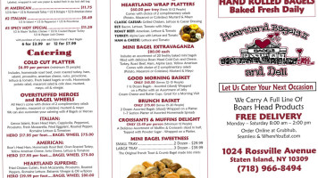 Heartland Bagels Ii menu