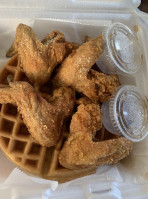 Eddy's Chicken And Waffles food