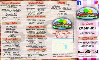 Mac's Countryside Deli Catering menu