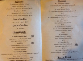 Northleaf Winery menu