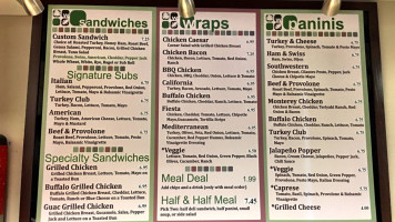 West Oak Deli menu