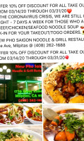 New Pho Saigon Noodle Grill food