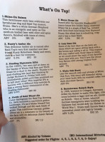 Bald Top Brewing Co. menu