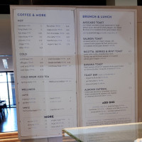 Bluestone Lane Westchester Coffee Shop menu