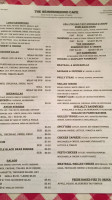 The Neighborhood Cafe menu