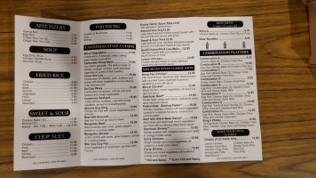 Wong's House Restaurant menu