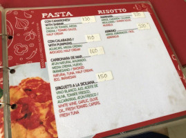 Luna Rossa menu