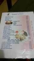 La Fogata menu