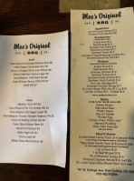 Moe's Original Bbq menu