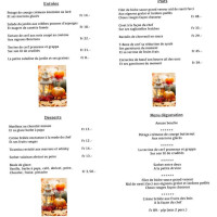 Des Chasseurs menu