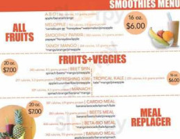 Blend It Healthy menu